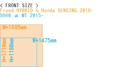#Freed HYBRID G Honda SENSING 2016- + S660 α MT 2015-